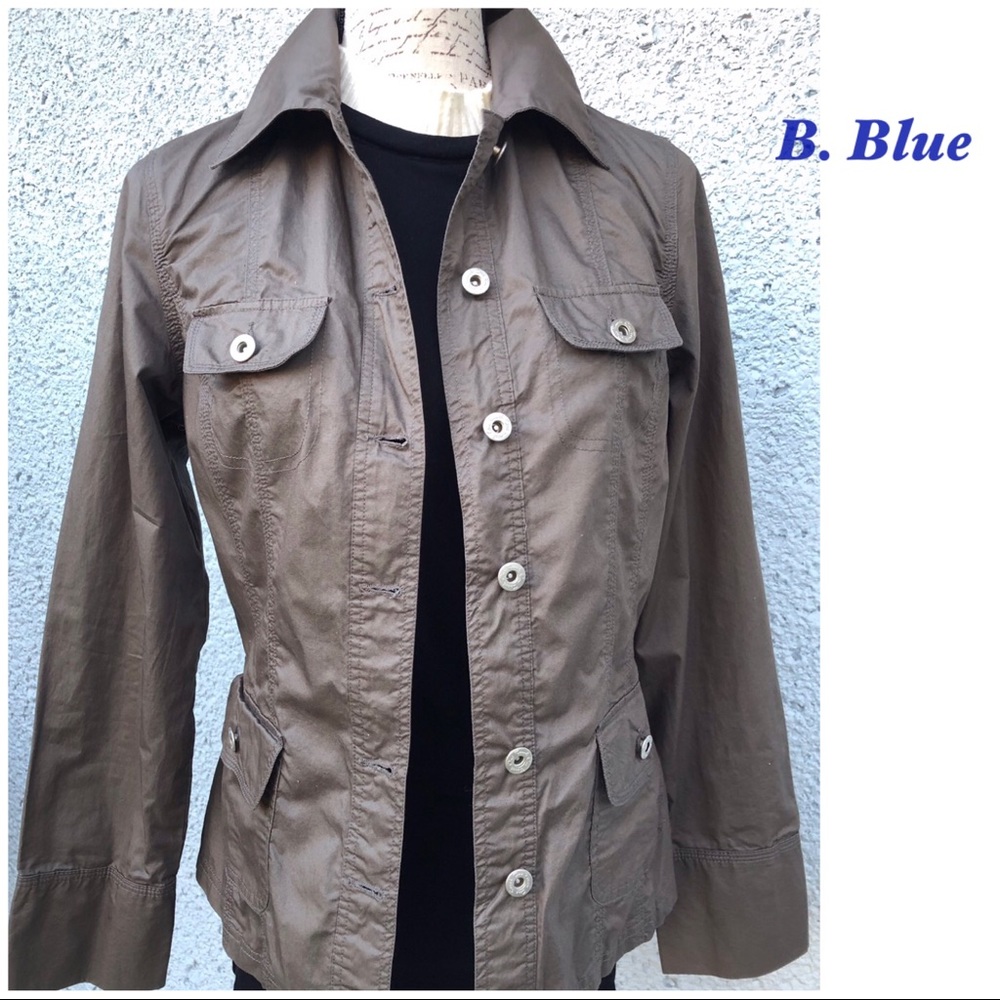 B.Blue “Military” Style Blazer. Excellent condition. Worn very little.